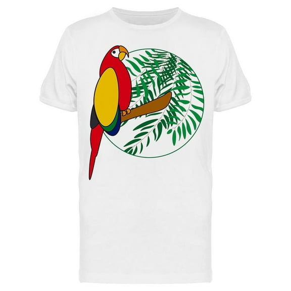 Parrot In Jungle T-Shirt Men -Image by Shutterstock, Male Medium