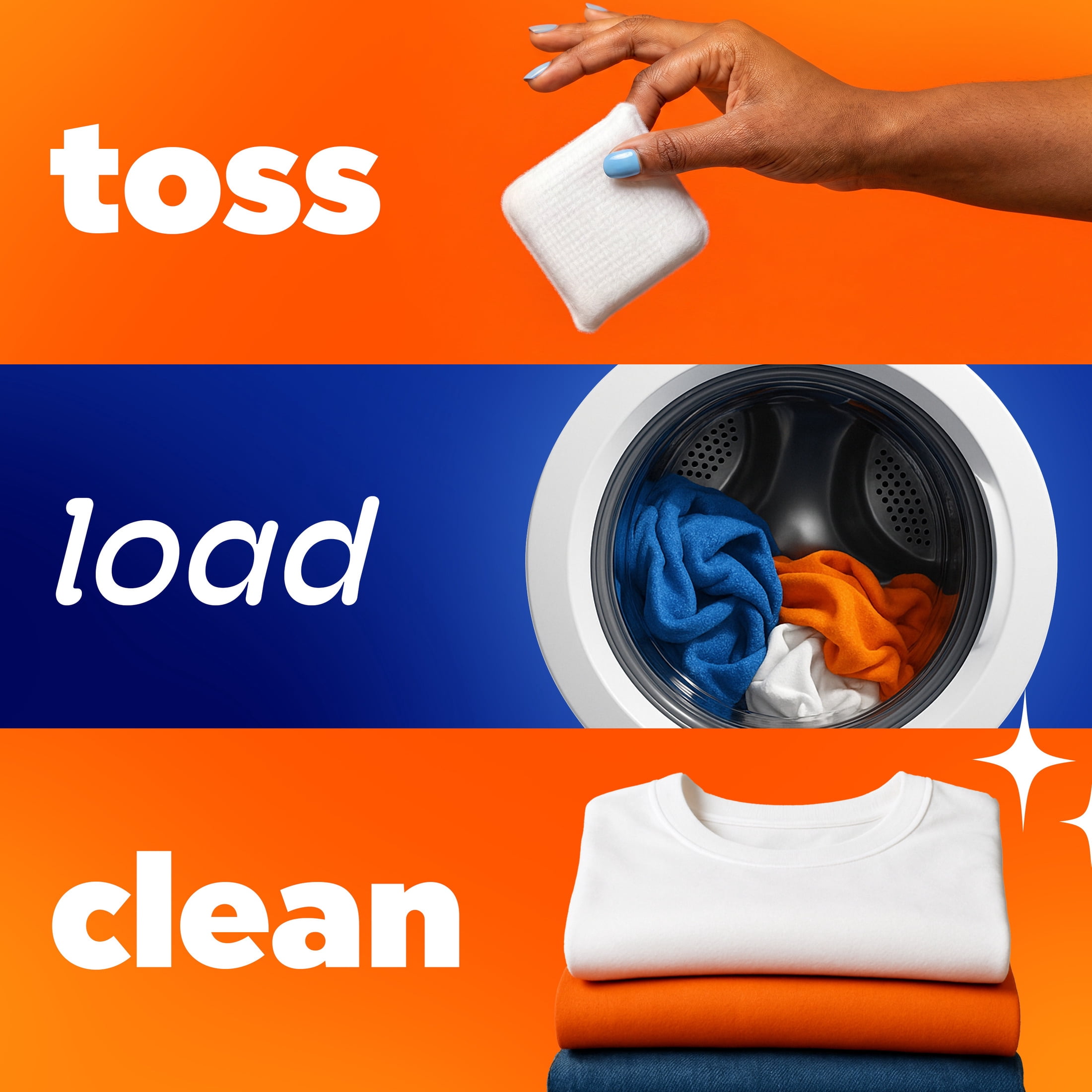 (4 pack) Tide Evo Laundry Detergent Tiles, 100% Concentrated, 6X Cleaning Power, Spring Blast Scent, 42 Count