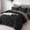 Black, variant on Davulos King Size Comforter Sets,7-Piece Beds in a Bag King Bed Sets, Soft Microfiber Diamond-Quilted Complete Black Bedding for Man Women Bedroom