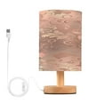 thumbnail image 2 of BZSMCE Decor Bedside Table Lamp Luxurious Gold Floral Pattern Printed, 2 of 7
