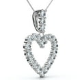 thumbnail image 2 of Pompeii 2Ct Diamond Heart Penant 14k Gold Lab Grown Women's Necklace 18" (F/G,VS2), 2 of 4