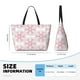 thumbnail image 4 of Easygdp Christmas Snowflakes Bolsa de Viaje de Playa de Gran Capacidad, Bolsa Tote Perfecta para la Playa, Escapadas de Fin de Semana y Viajes, 4 of 7