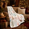 thumbnail image 3 of Coastal Cowgirl Boots with Seashells Starfish Palm Leaves and Tassels, Boho Western Art for Cowgirl Style Fans, Soft Flannel Blanket for Bedroom and Dorm, Housewarming Gift, Home Decor, 3 of 8