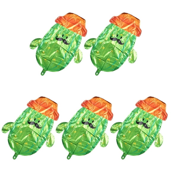 USHOBE 5Pcs Cactus Balloons Aluminium Film Assorted Color Birthday Decoration Balloon 82.5X61.5CM