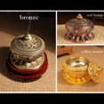 thumbnail image 3 of Quemador de incienso Gloria soporte Vintage humo dorado, 3 of 9