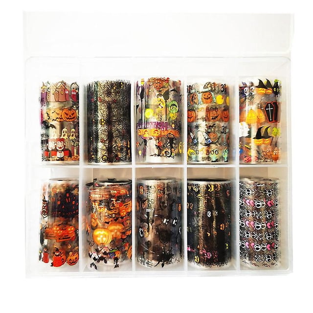 1 Uds. Calcomanías para uñas de Halloween