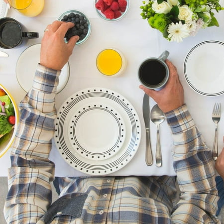 Corelle Livingware City Block 16-Piece Dinnerware Set