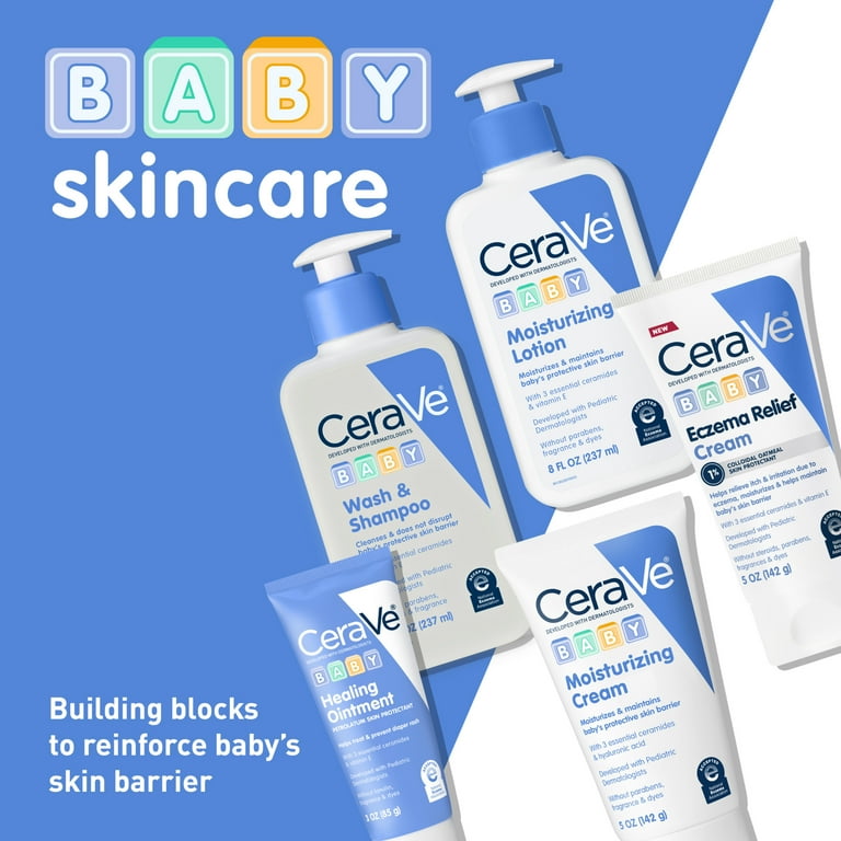 2 pack) CeraVe Baby Moisturizing Cream 5 oz - Walmart.com