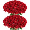 thumbnail image 1 of Rosas artificiales Rowfad Velvet Silk Red 60 unidades, 1 of 9