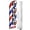 White With Pole, variant on Barber Shop Swooper Flag (Hardware Not Included) |Advertisement /Business Flags | Feather Flag |