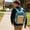 32#Green, variant on Transparent PVC School Backpack, security check friendly knapsack, large capacity student daypack, breathable shoulder packs, durable bags for back to school, concerts and campus events