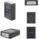 thumbnail image 3 of 2 luces LED solares de pared que iluminan hacia arriba y hacia abajo Lámpara con sensor de luz solar para exteriores Ip65 Decoración moderna de estilo nórdico a prueba de agua para el jardín, 3 of 5