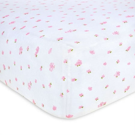UPC: 0841908113962 | Burt s Bees Baby Butterfly Garden Organic Cotton Fitted Crib Sheet in Blossom
