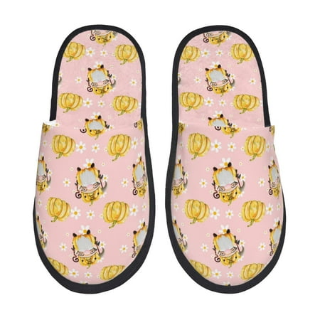 Balery Watercolor Gnomes Slient Indoor Furry Fleece Comfort House Shoes Soft Non-Slip Home Shoes Cotton slippers House Slippers-- Large
