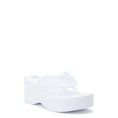 

No Boundaries Women s Wedge Thong Sandals