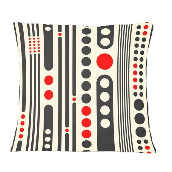 Designart Retro Geometrical Abstract Minimal Pattern II' Mid-Century Modern Throw Pillow - 12x20