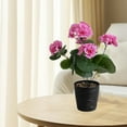 thumbnail image 5 of FeiFu Artificial Begonia Potted Plant Fake Flower Decor for Window Garden Yard Outdoor Indoor Ornament Home Decor Artificial Flowers Pink Free Size, 5 of 5