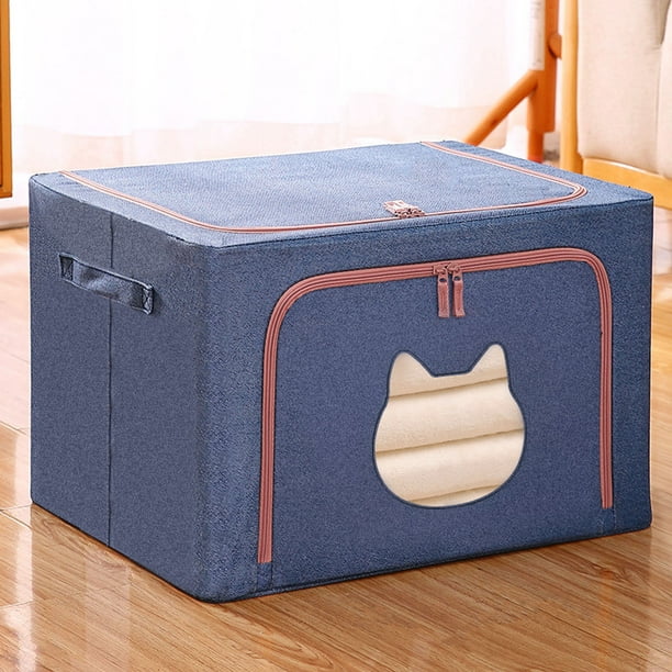 Organizador De Armario, Ventana Transparente, Bolsa De Almacenamiento De Ropa De Gran Capacidad, Marco De Acero Para Dormitorio