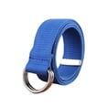 thumbnail image 1 of Canvas Metal Waist Belt Replacement Replacement Exquisite Easy Unfading Exquisite Easy Matching Anti-rust Dual Ring Adjustable Jeans Shorts Belts Blue, 1 of 9