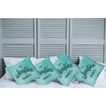 thumbnail image 6 of Ambesonne Adventure Throw Pillow Cover 4 Pack, Blue Abstract, 20", Charcoal Grey and Turquoise, 6 of 6