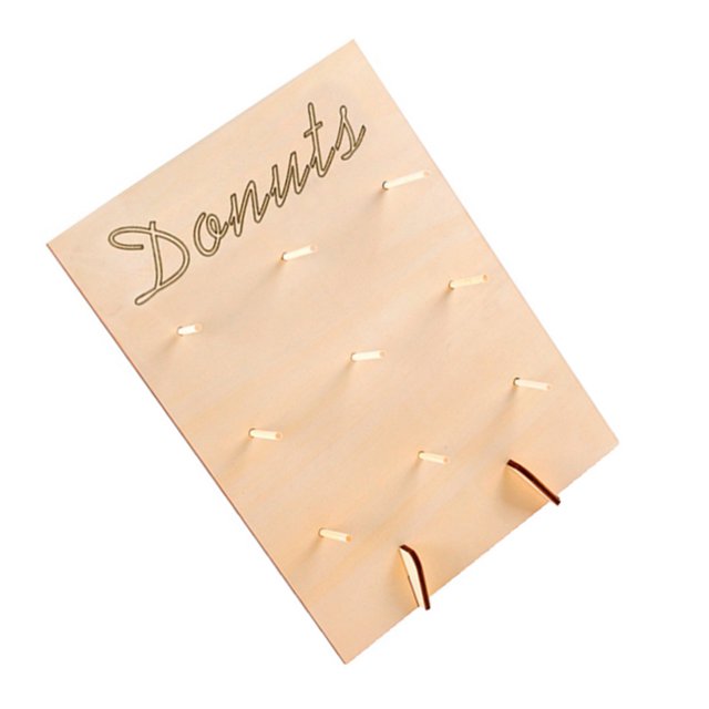 Bearachild DIY Donuts Stands Board Wall Donuts de Display Holder Reutilizable Home Party Decor para Cocina Boda Kits de decoración para fiestas Numero 3 Bearachild HA043240-03