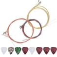 thumbnail image 3 of Acoustic Guitar Strings, Practical Light Weight Acoustic Guitar Steel Strings Reliable  For Electric Guitars For Ukuleles For Acoustic Guitars For Folk Guitars, 3 of 8