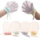 thumbnail image 1 of Baby Boy Girl No Scratch Silk Cotton Mittens Mesh Breathable Drawstring Gloves 4 Pack (eyelet Mitten), 1 of 1