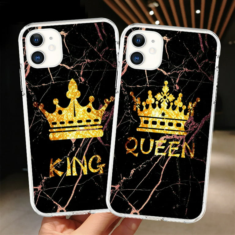 bar hebben zich vergist partij Lovely King and Queen Aesthetic Phone Cases for iPhone 5C 5/5s/SE 6/6s 6  Plus/6s Plus 7 Plus/8 Plus 7/8/SE(2020) - Walmart.com