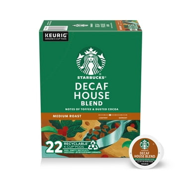 Starbucks Decaf House Blend, Hot or Iced Coffee, Medium Roast K-Cup Coffee Pods, 22 Count​
