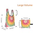 thumbnail image 2 of Shopping Bag 17.5×4.5×15in Crack Resistant Waterproof Super Large Capacity Reusable Extended Handle Can Be Carried Or One Shoulder Tie-Dye Pattern Bright Colors (2), 2 of 8