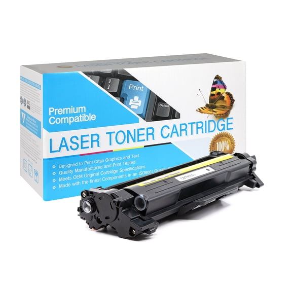 FantasTech Compatible with Brother TN760 High Yield Jumbo Toner- Black, 2-Pack, with Free Delivery