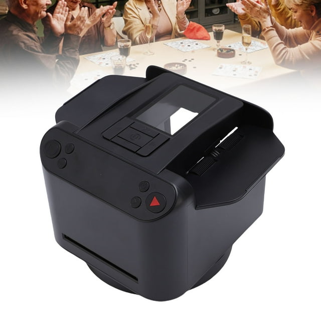 Automatic Card Shuffler and Dealer 360 Rotation, Supports 12 Players with 4 Remotes, Rechargeable Shuffling Machine, Self Cleaning Slot, 5200mAh Battery for Poker Blackjack