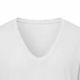 thumbnail image 5 of Muscularfit T Shirt Men Muscle Vintage T Shirts Baggy Cotton Shirts Tops 3/4 Sleeve White V-Neck Classic T-Shirt Mens Summer Shirts,M, 5 of 6