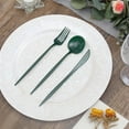 Efavormart 50 Pack | Hunter Emerald Green Heavy Duty Plastic Utensil ...