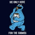 thumbnail image 2 of Men's Sesame Street Me Only Here for the Cookies  Graphic T-Shirt, 2 of 5