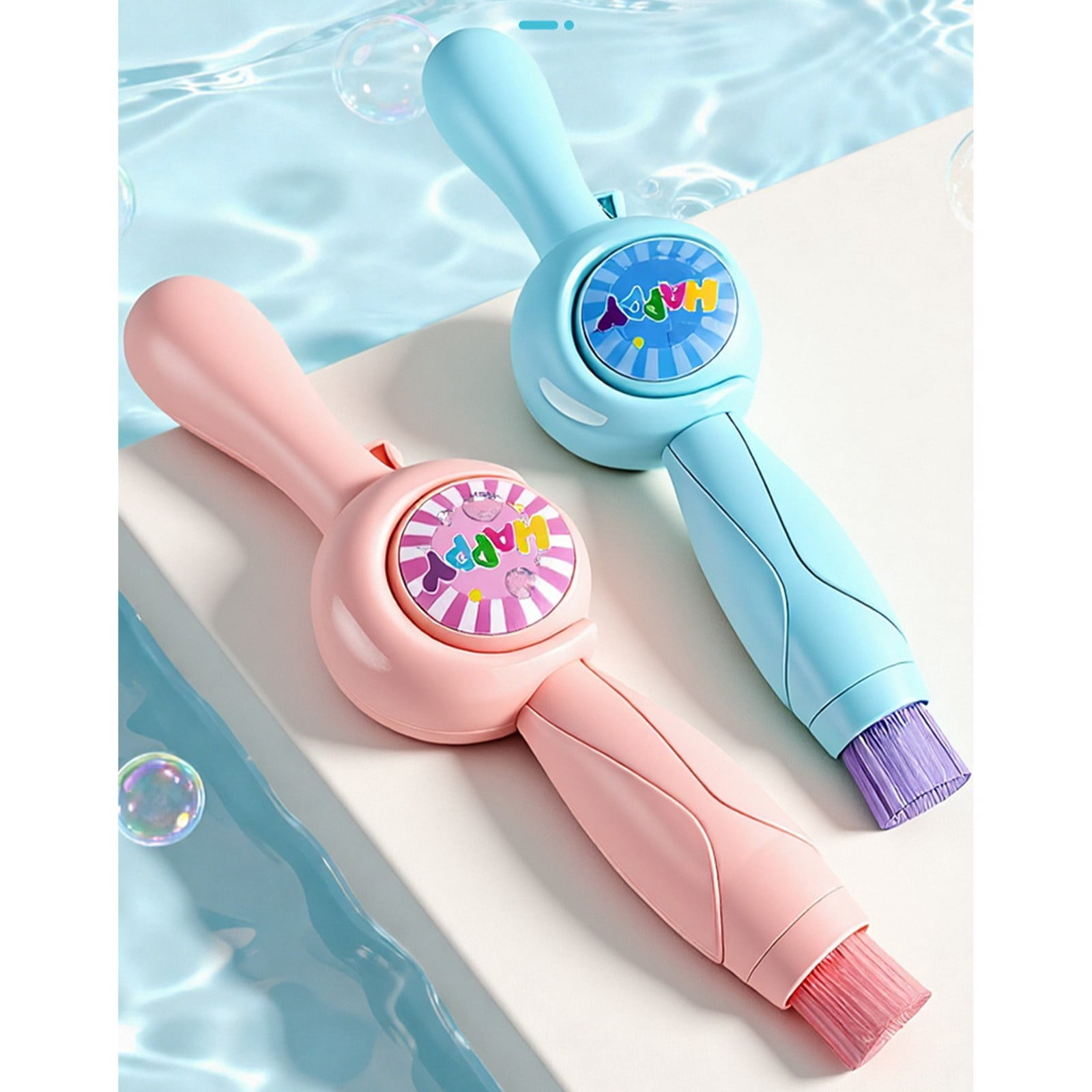 RUIG Magic Colorful Bubble Machine,Elastic Bubble Wand with Gloves, Rechargeable Automatic Electric Bubble Maker with Colorful Light for Outdoor Beach Backyard Party