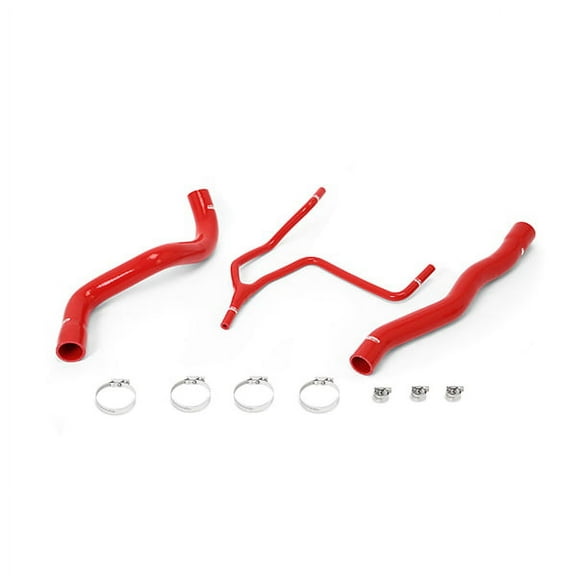 Mishimoto MMHOSE-CAM4-16RD Silicone Radiator Hose Kit Compatible With Chevrolet Camaro 2.0T 2016-2018 Red