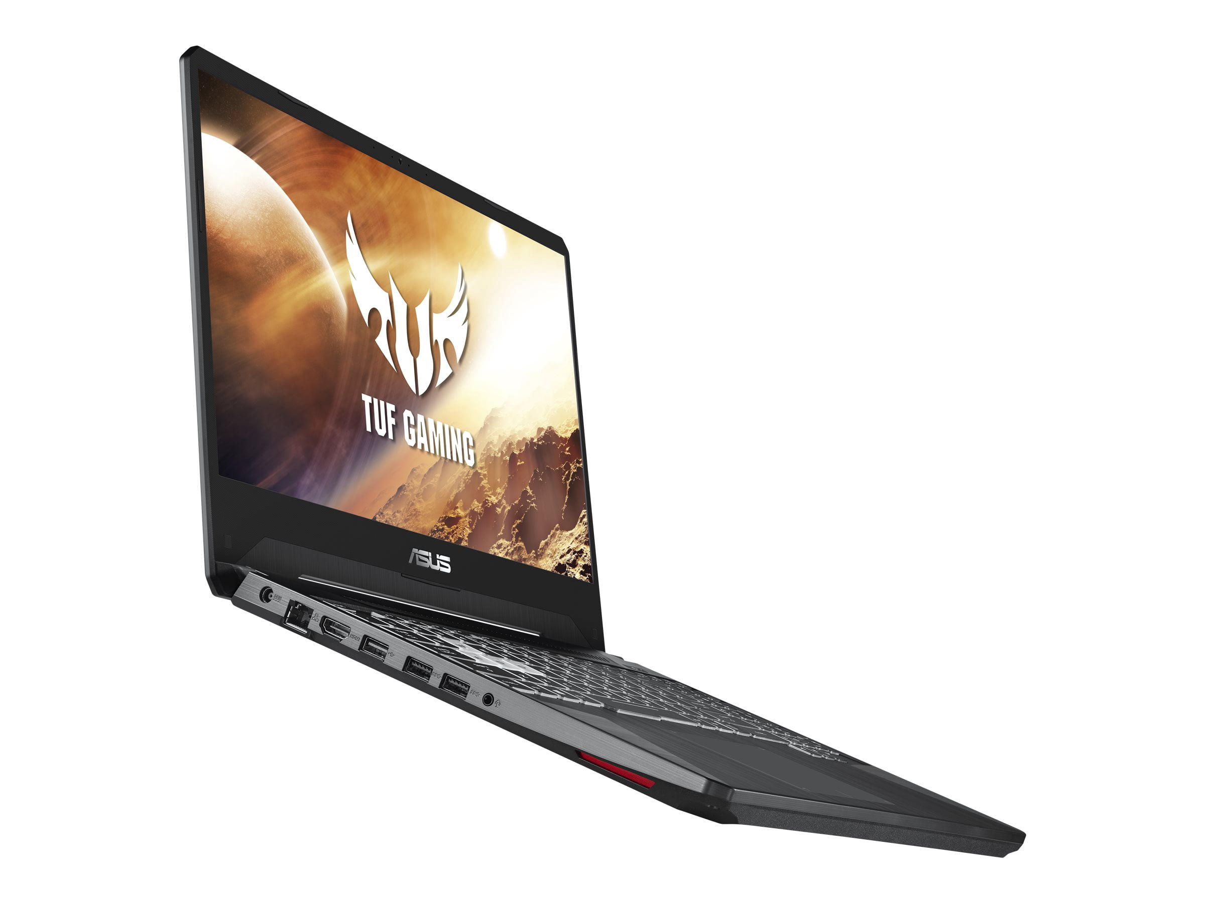 ASUS TUF Gaming FX505DV PB74 - AMD Ryzen 7 - 3750H / up to 4 GHz - Win 10 Home 64-bit - GF RTX 2060 - 16 GB RAM - 512 GB SSD NVMe - 15.6" 1920 x 1080 (Full HD) @ 120 Hz - Ethernet, Fast Ethernet, Gigabit Ethernet, IEEE 802.11b, IEEE 802.11a, IEEE 802.11g, IEEE 802.11n, IEEE 802.11ac, Bluetooth 5.0 - Wi-Fi 5 - black