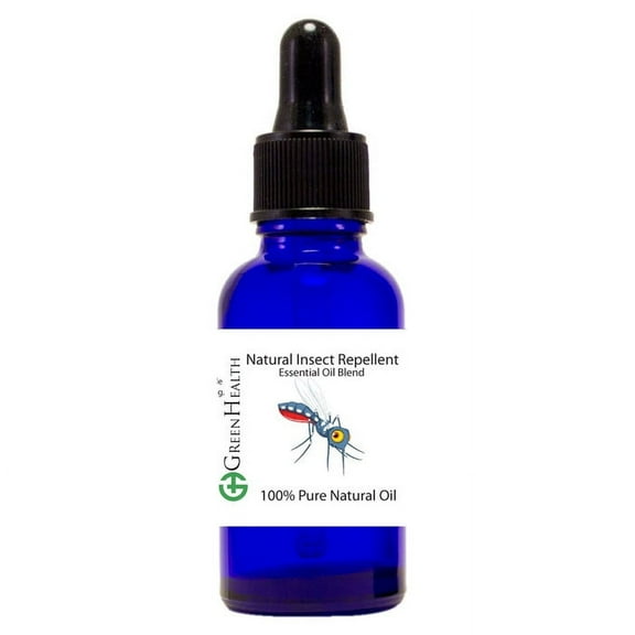 ALL NATURAL INSECT REPELLENT BLEND - 15 mL Cobalt Blue Bottle w/ Glass Dropper