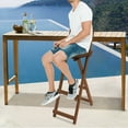 thumbnail image 3 of Bamboo Folding Bar Stools with Backs Applicable Table Height:85-95cm/33.46-37.4", 3 of 24