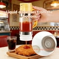 thumbnail image 4 of Glass Honey Dispenser No Drip Pneumatic Squeeze Bottle with Handle for Home Kitchen Use, 4 of 7