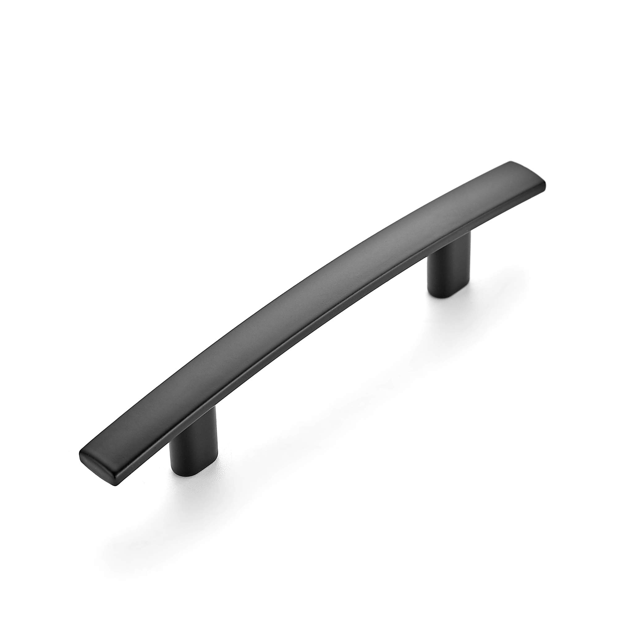 1 Pack 53/16'' Curved Pulls Matte Black Kitchen Drawer Pulls