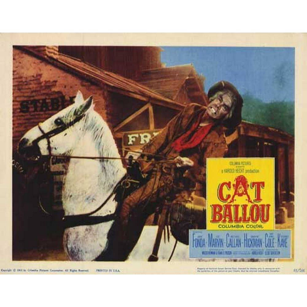 Cat Ballou movie POSTER (Style B) (11" x 14") (1965)
