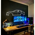 thumbnail image 3 of LaModaHome 2015 A3 Sedan Metal Silhouette Wall Art, 3 of 5