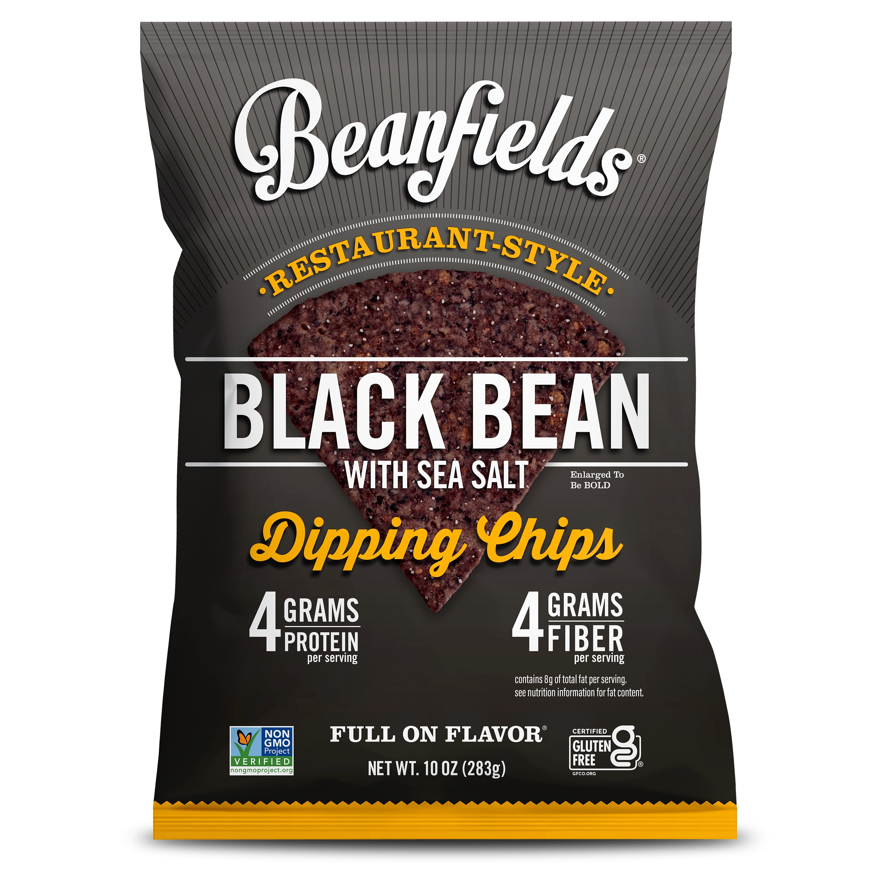 Beanfields Black Bean Chips, 10 Ounce (4 Pack)