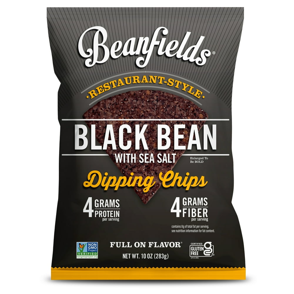 Beanfields Black Bean Chips, 10 Ounce (4 Pack)