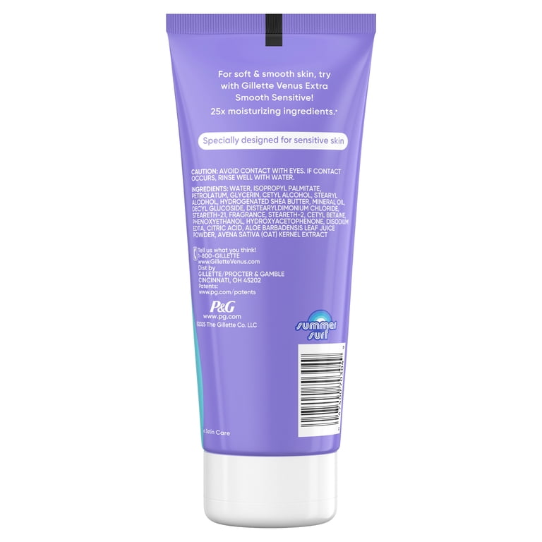 Gillette Venus Summer Surf Sensitive Shave Cream, 6 fl oz