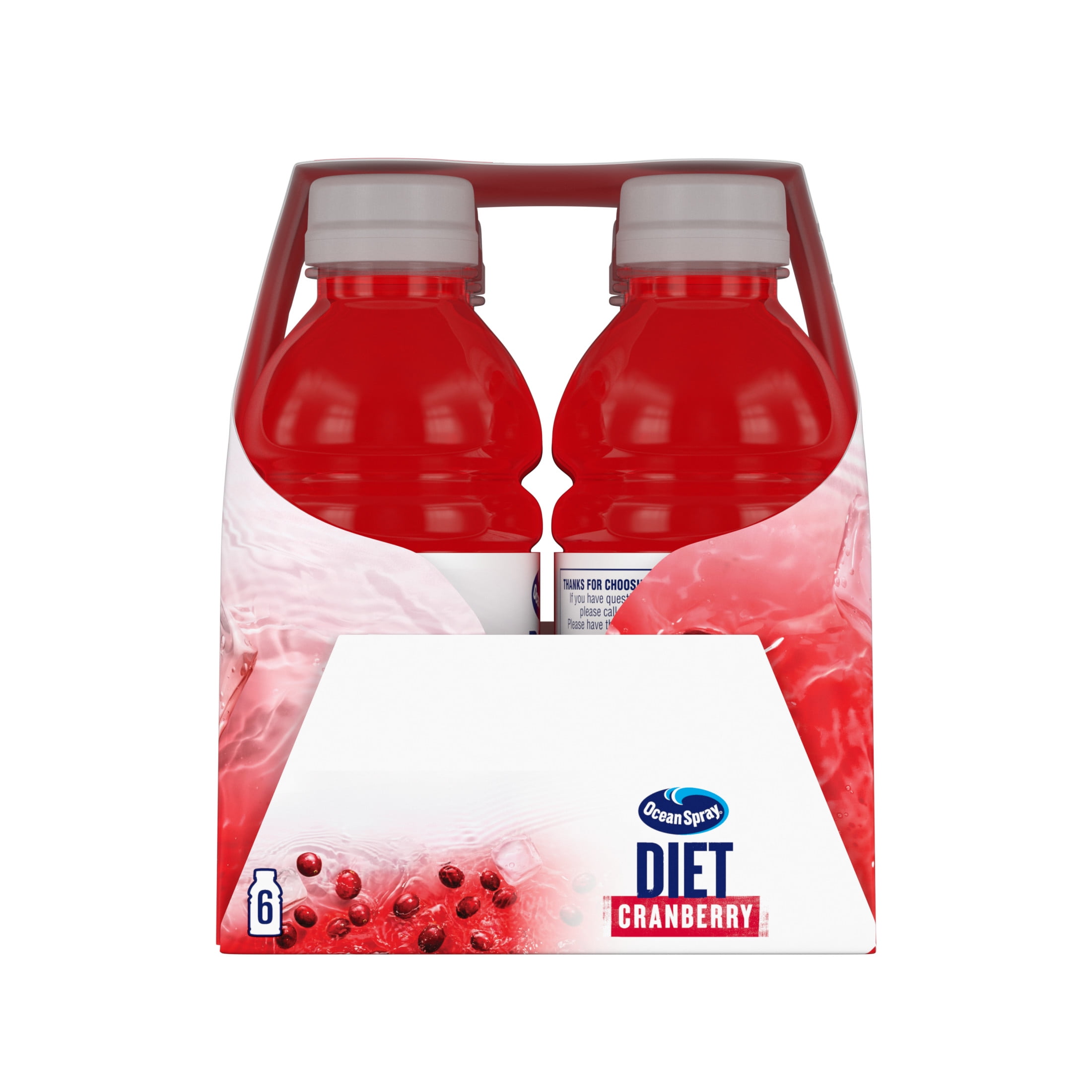 (4 pack) Ocean Spray® Diet Cranberry Juice Drinks, 10 fl oz Bottles, 6 Count
