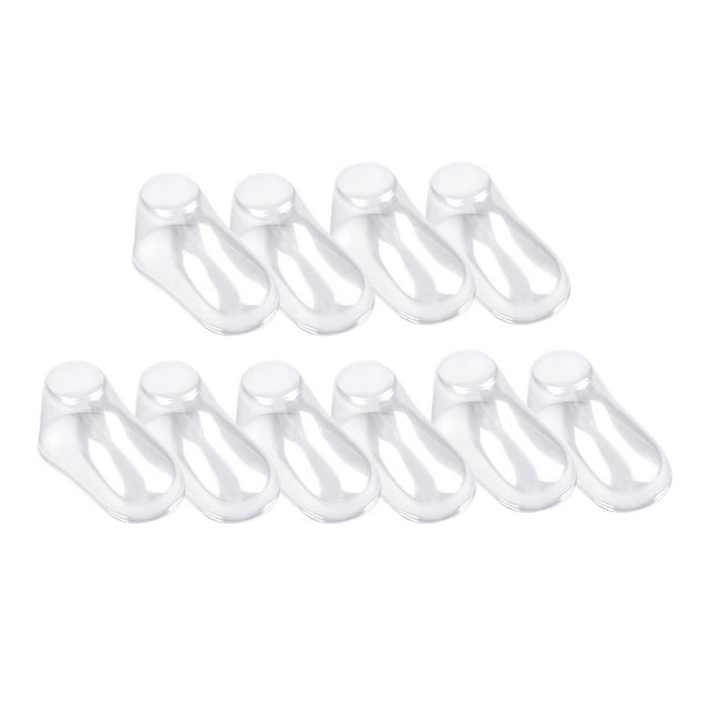 10x vitrina de de zapatos de bebé transparente, portátil, duradero, práctico soporte para botas, exhibición de guardián forma a 8cm BLESIY Camilla de zapatos