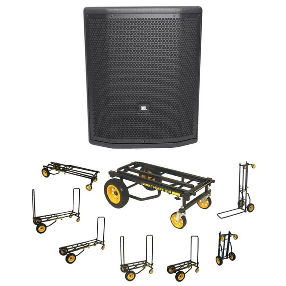 JBL Pro PRX815XLFW 15” 1500w Powered Subwoofer w/ WIFI+Mobile App+Transport Cart